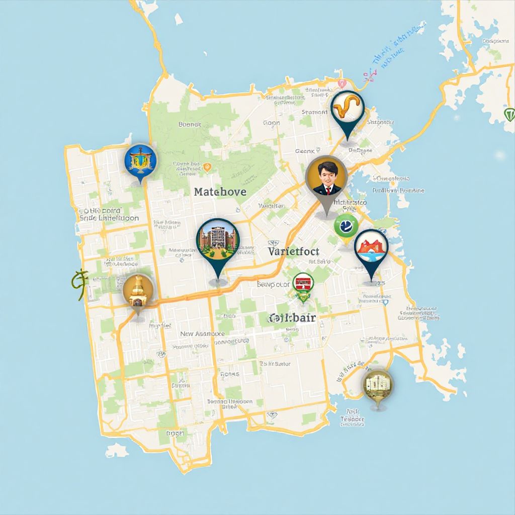 Map showing office location